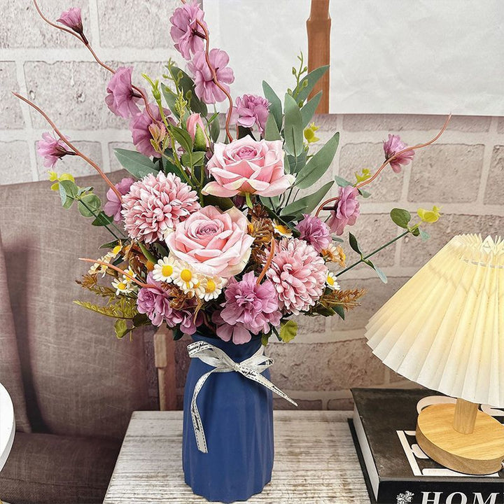 Elegant Faux Flower Bouquet Arrangement