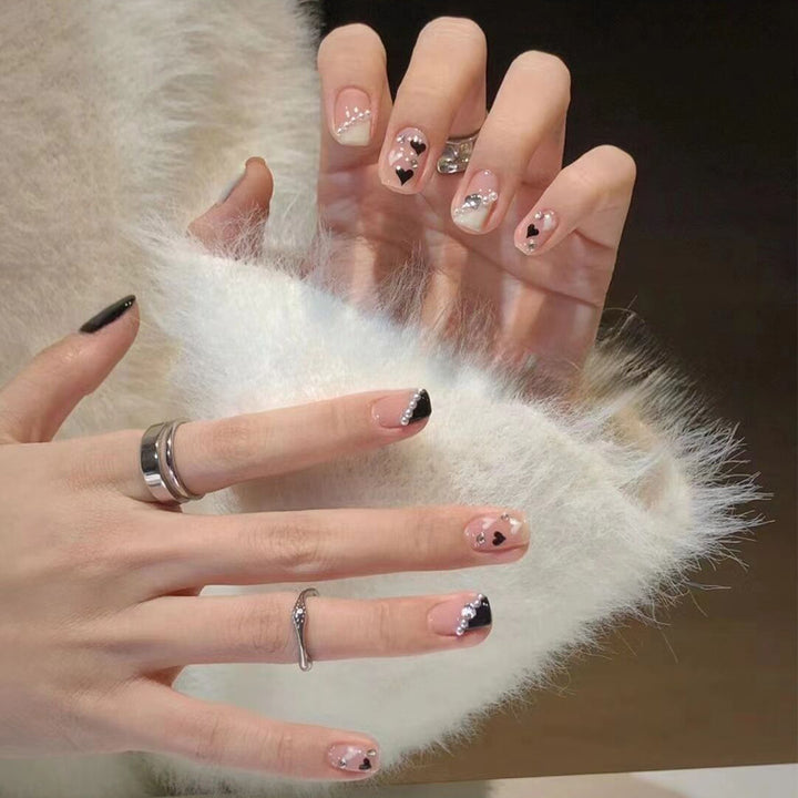 Artistic Press-On Nails with Abstract Design Kalsten
