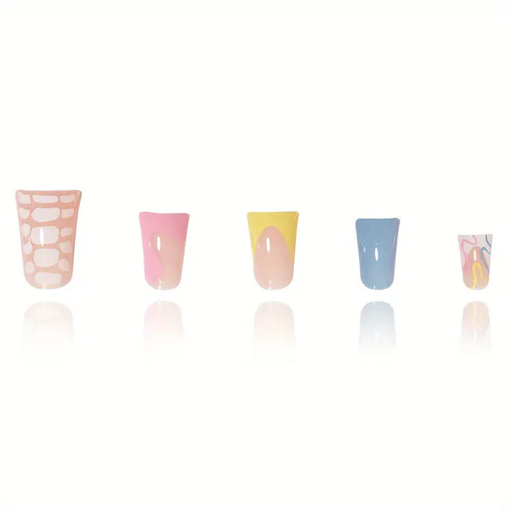 Creative Drip Effect Press-On Nails Kalsten