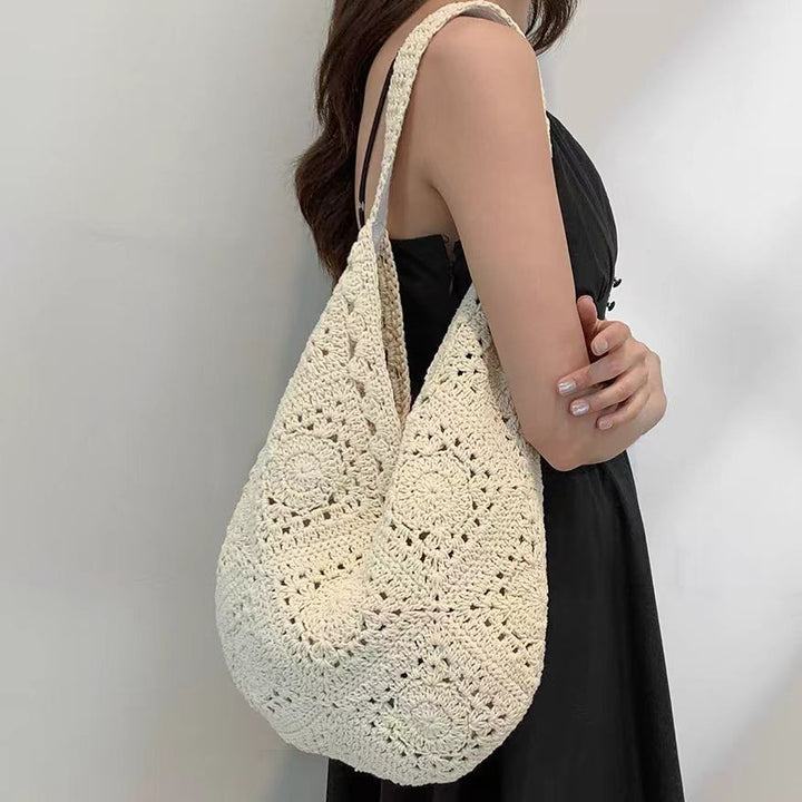 Hand-knotted shoulder bag with airy structure Kalsten