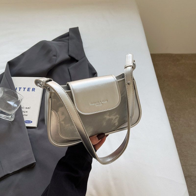 Sleek Metallic Crossbody Bag Kalsten