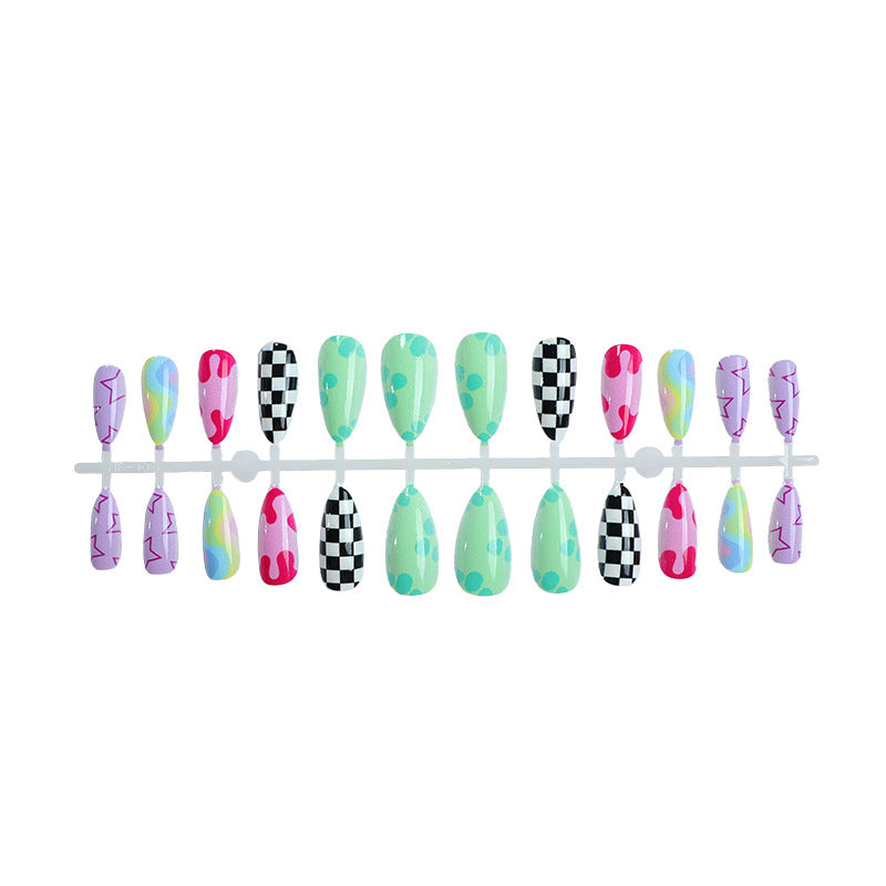 Artistic Abstract Press-On Nail Art Kalsten