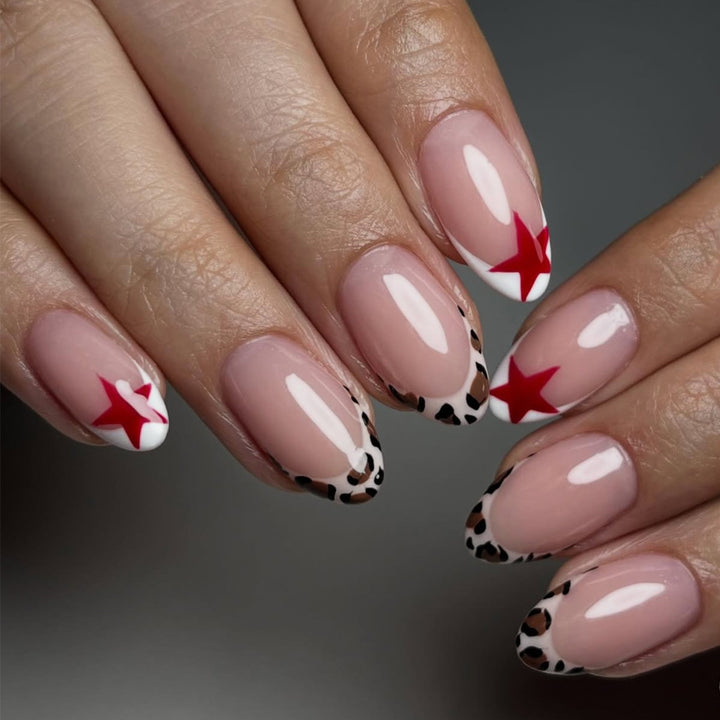 Chic Star and Animal Print Nail Art Set Kalsten