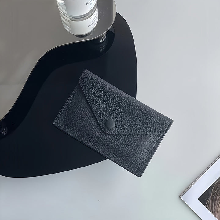 Textured Leather Card Holder Kalsten
