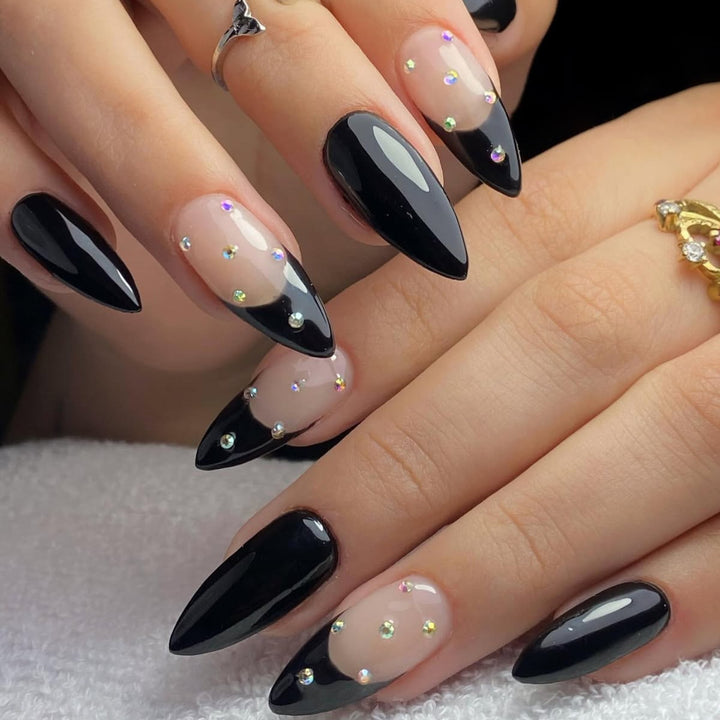 Glamorous Stiletto Acrylic Nail Art Kalsten