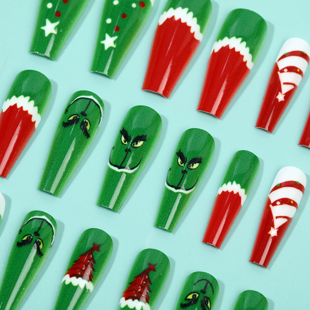 Festive artificial nails with Christmas motifs Kalsten