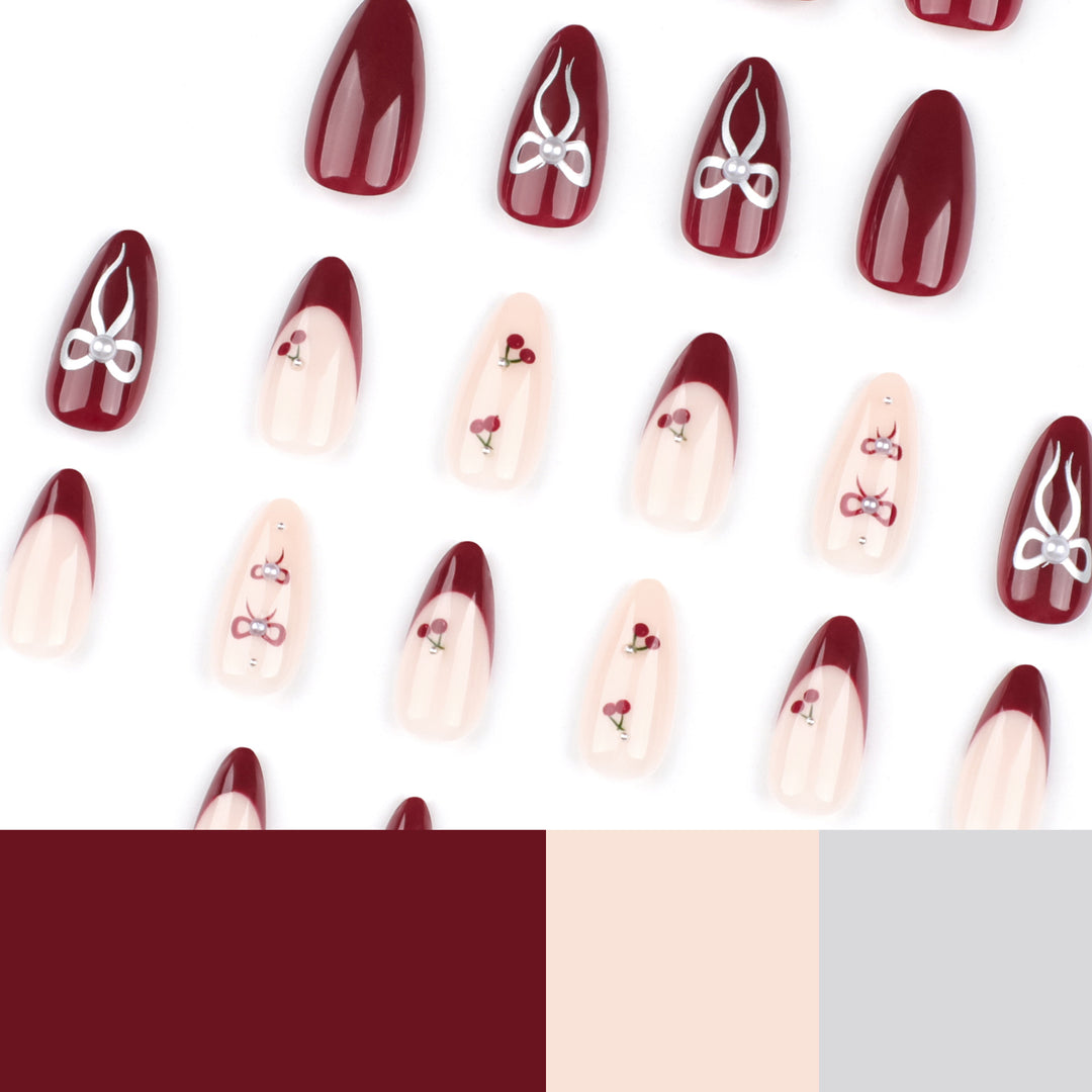 Glamorous stiletto nails with delicate accents Kalsten