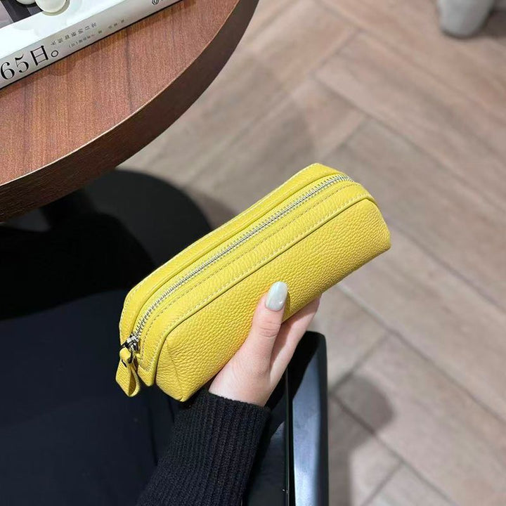 Textured Leather Pencil Case