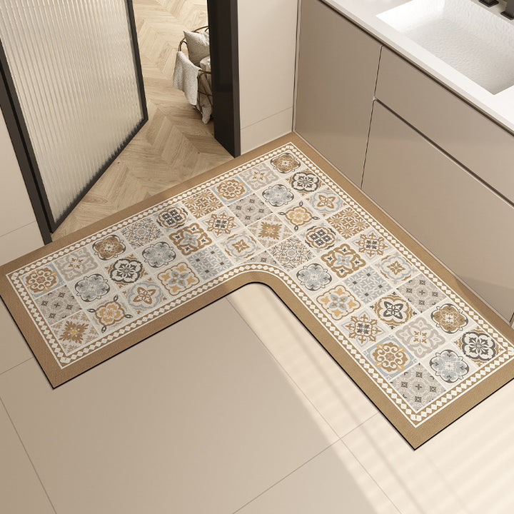 L-Shaped Bathroom Rug