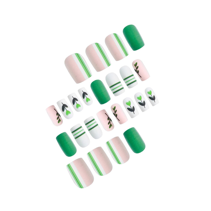 Botanical-Themed Press-On Nail Art Kalsten