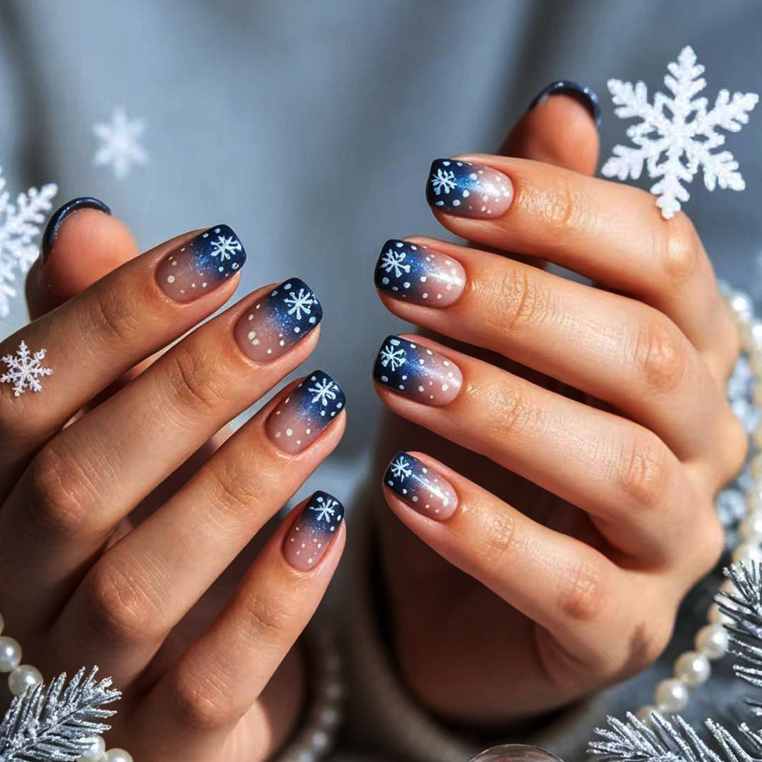 Seasonal Snowflake Nail Art Kalsten