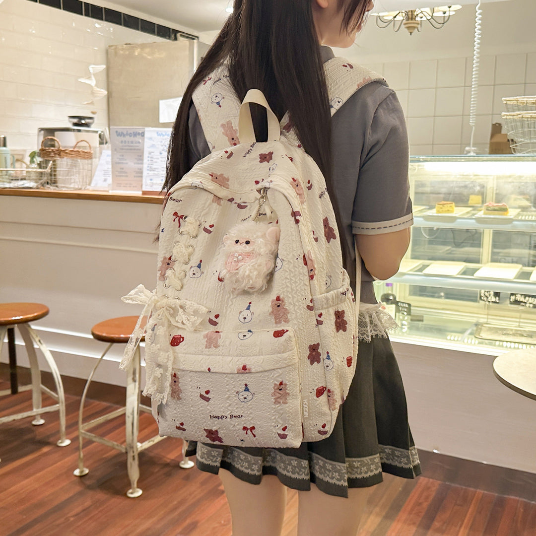 Cute Character Design Embellished Backpack Kalsten