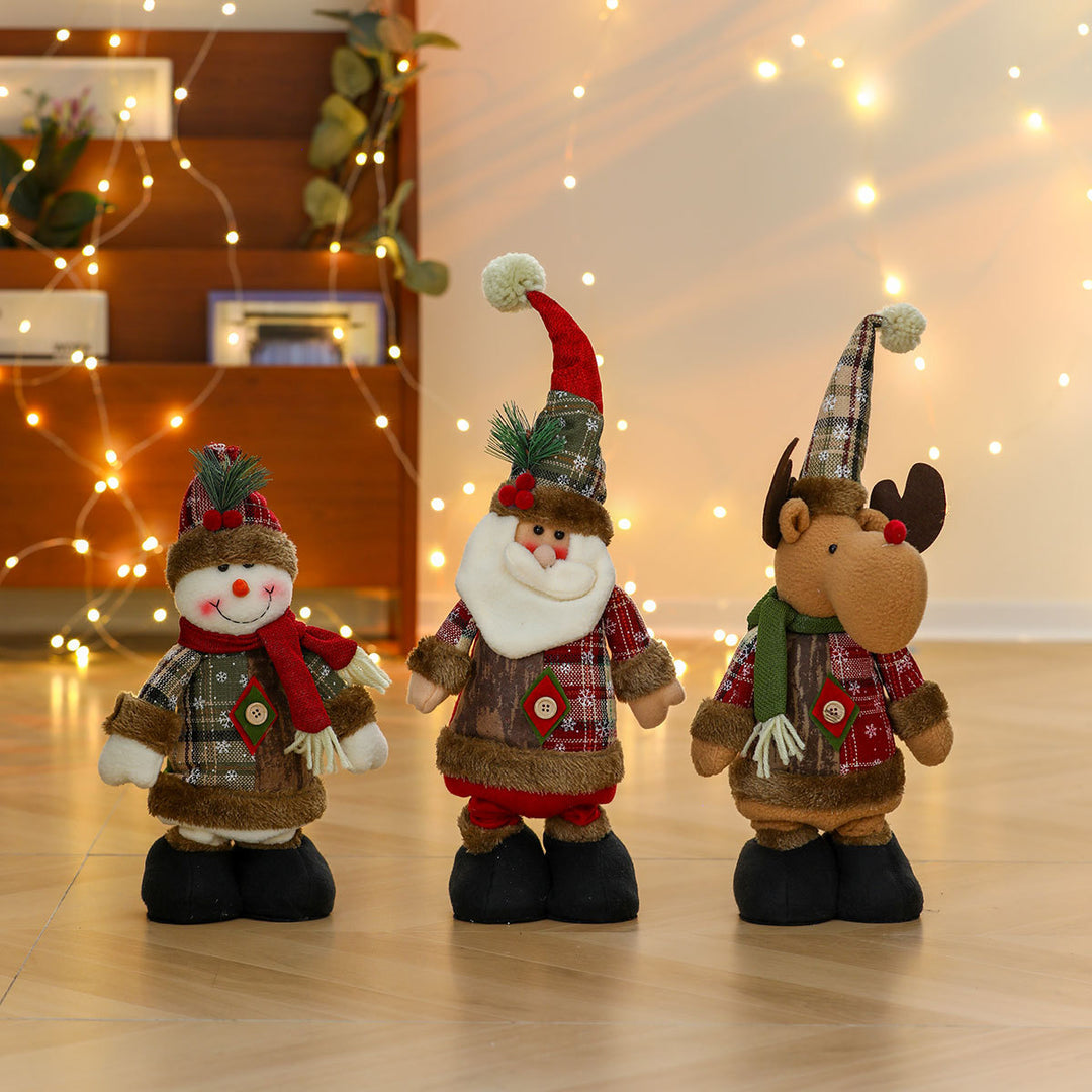 Whimsical Plush Santa Figurine Kalsten