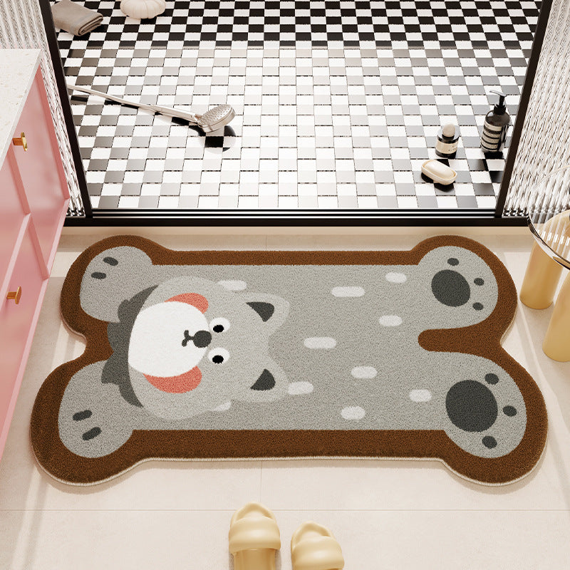 Cute Cartoon Cat Shaped Bath Mat
