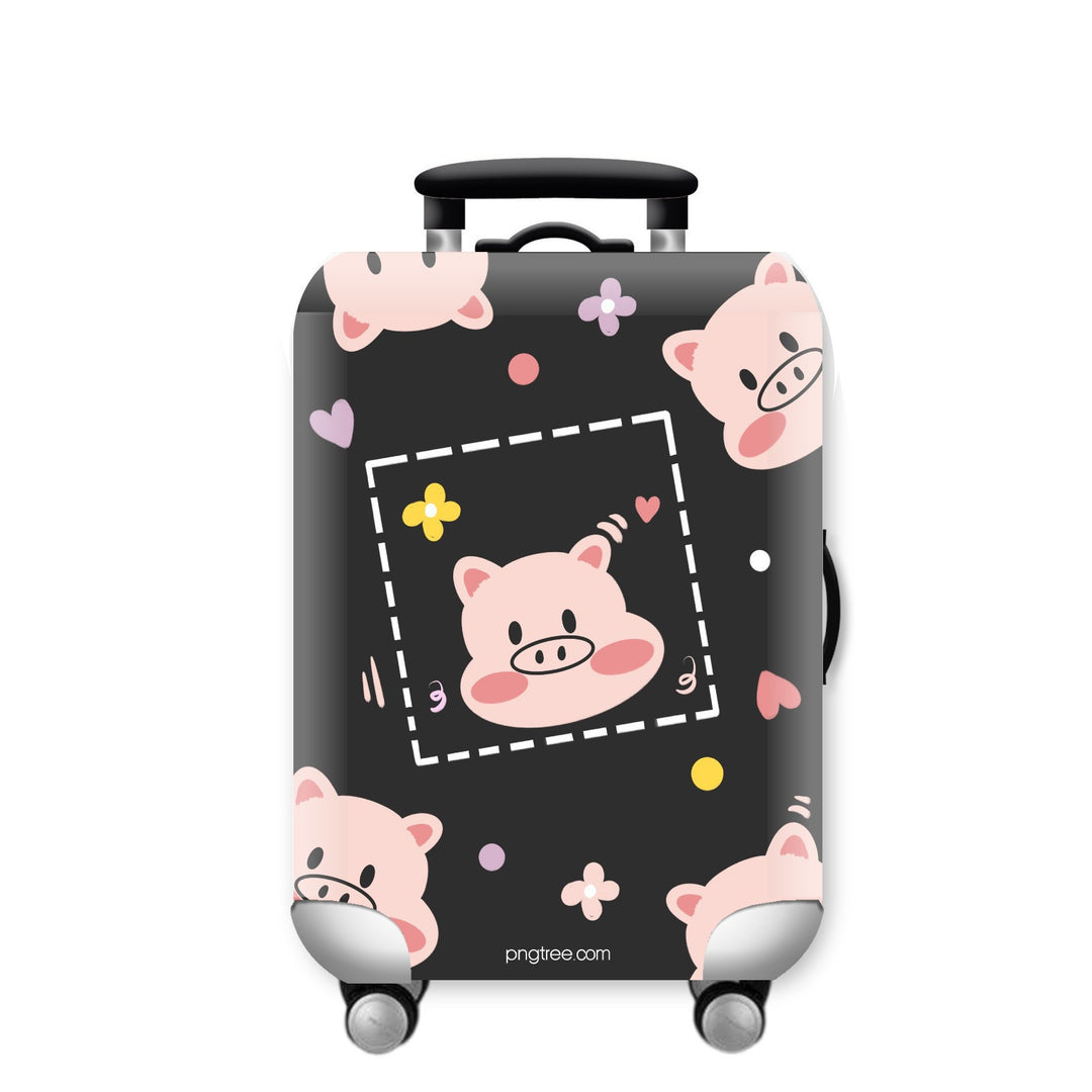 Unisex hard-shell suitcase with funny giraffe design Kalsten