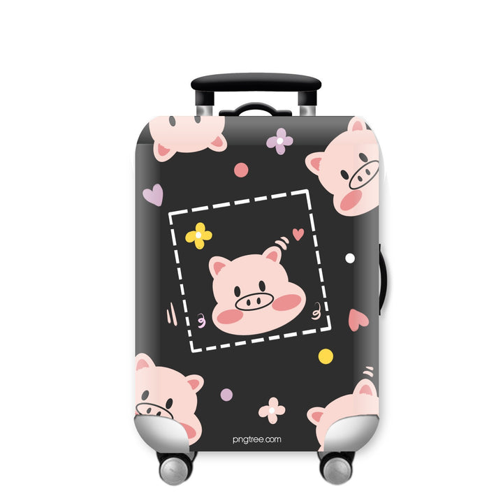 Unisex hard-shell suitcase with funny giraffe design Kalsten