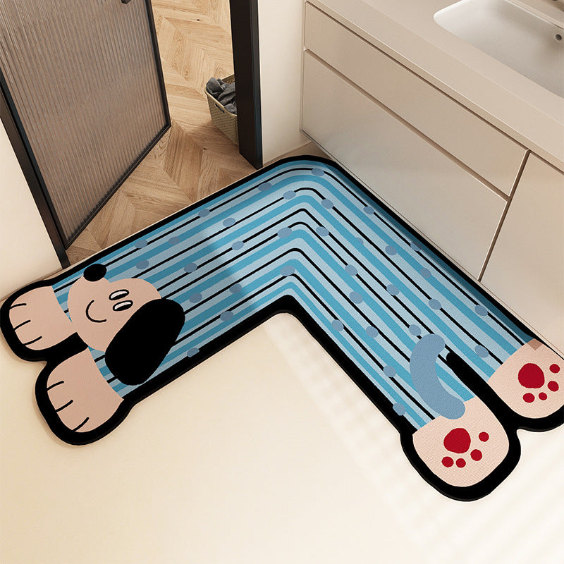 Fun-Filled Cartoon-Themed Bath Mat Kalsten