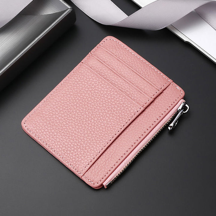 Premium Leather Zip-Around Card Case Kalsten