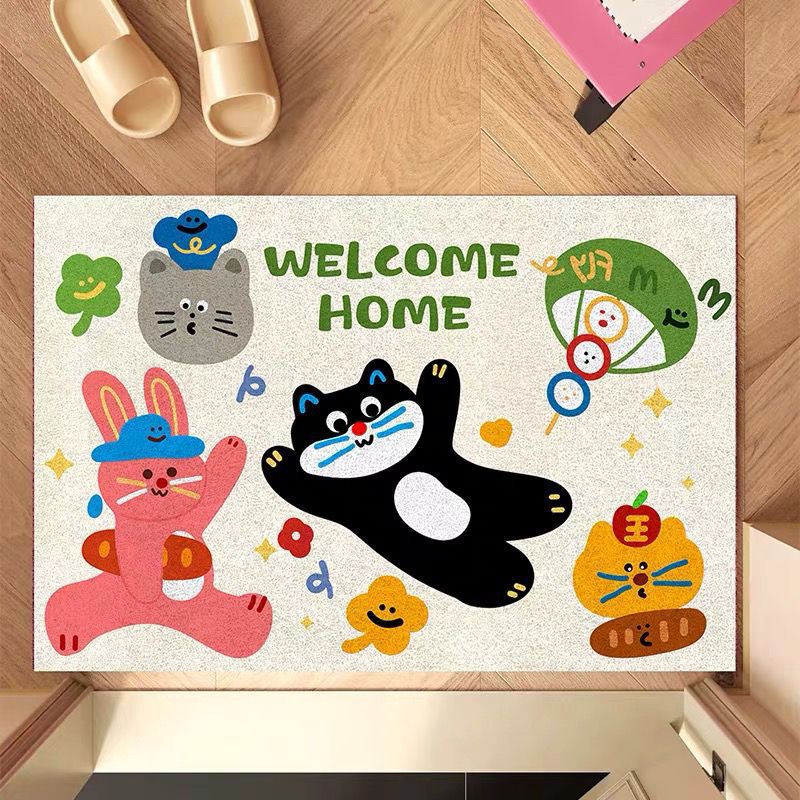 Fun Cartoon-Themed Welcome Mat Kalsten