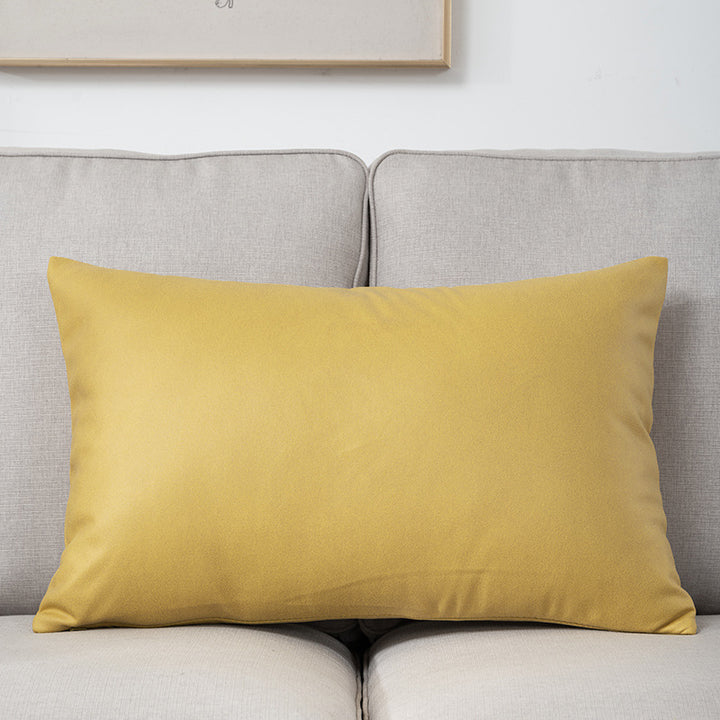 Plush Velvet Lumbar Cushion