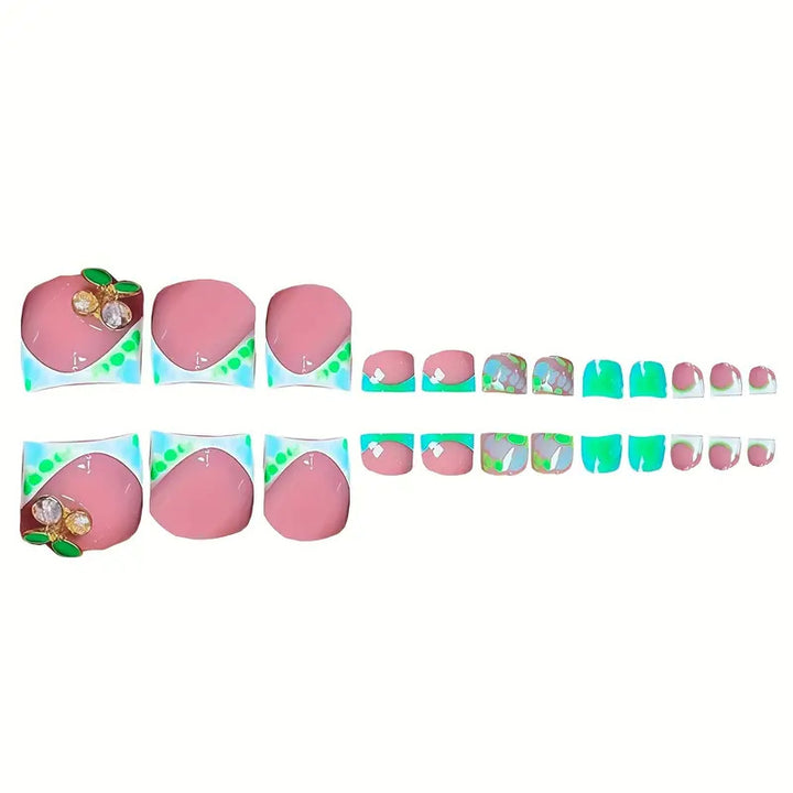 Artistic Floral-Inspired Press-On Nail Set Kalsten