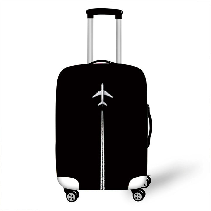 Men's hard-shell suitcase with exclusive airplane design Kalsten
