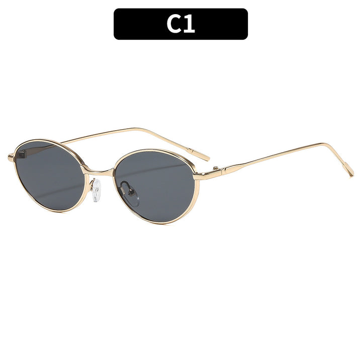 Chic Retro Oval Sunglasses