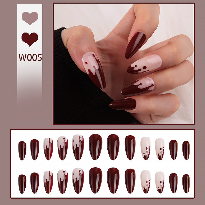Artful Nail Tips with Drop Design Kalsten