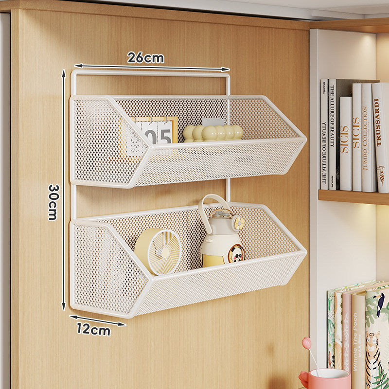 Over-Cabinet Mesh Hanging Storage Basket Shelf Organizer