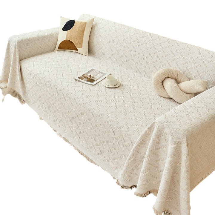 Textured Woven Sofa Throw Blanket