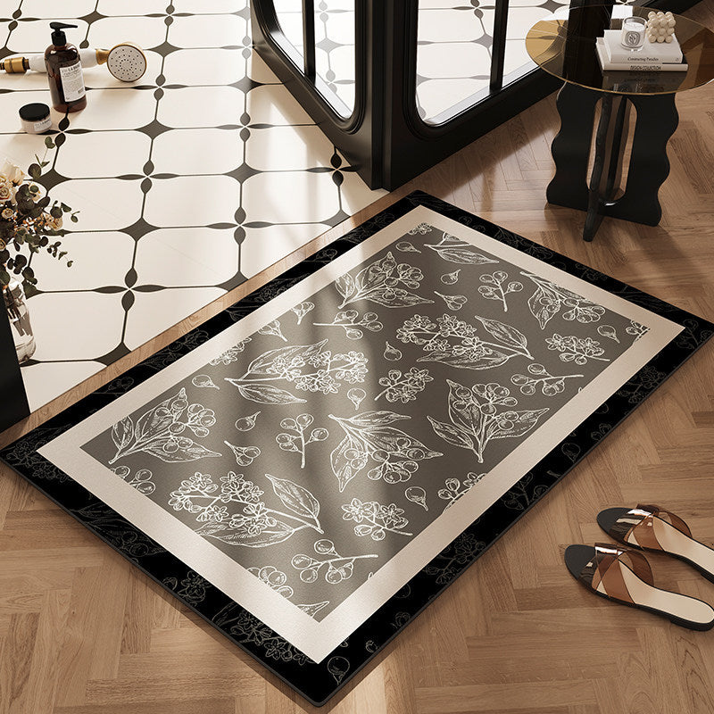 Botanical Design Kitchen Rug Kalsten