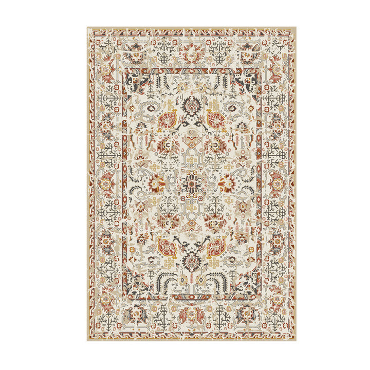 Vintage-Inspired Floral Print Area Rug