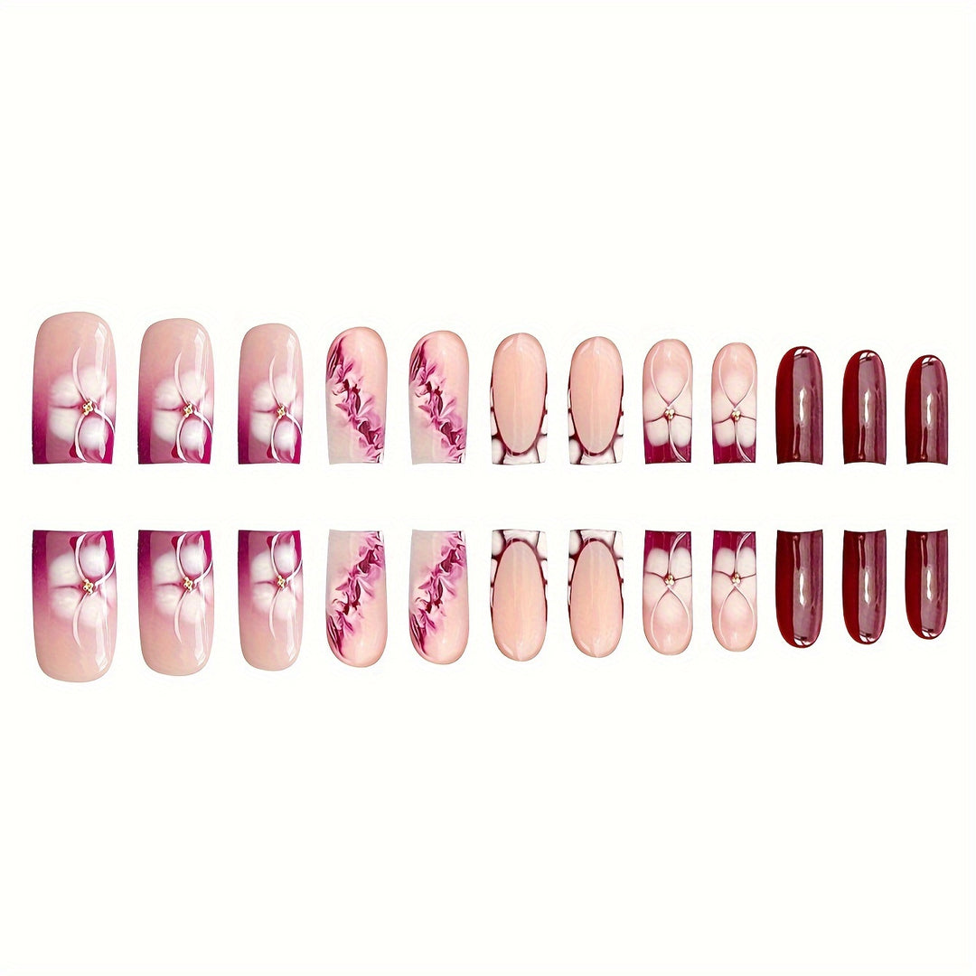 Floral Art Acrylic Nail Set Kalsten
