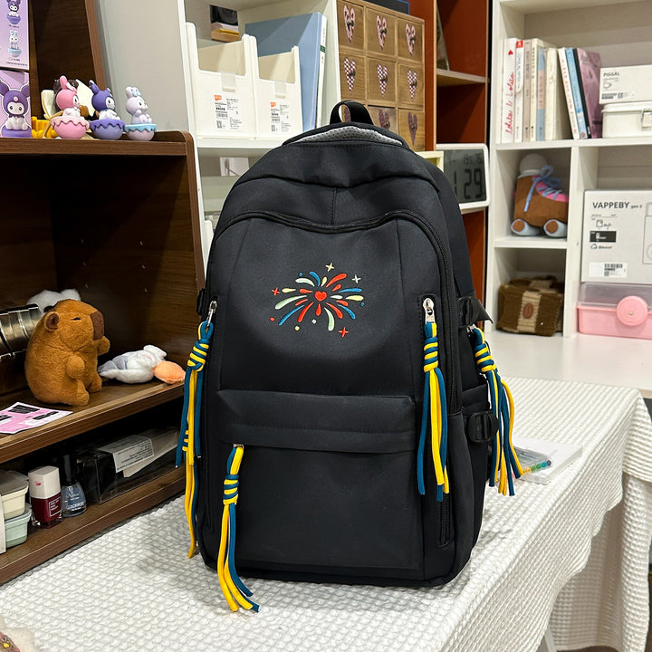 Backpack with Colorful Decorations and Innovative Compartments Kalsten