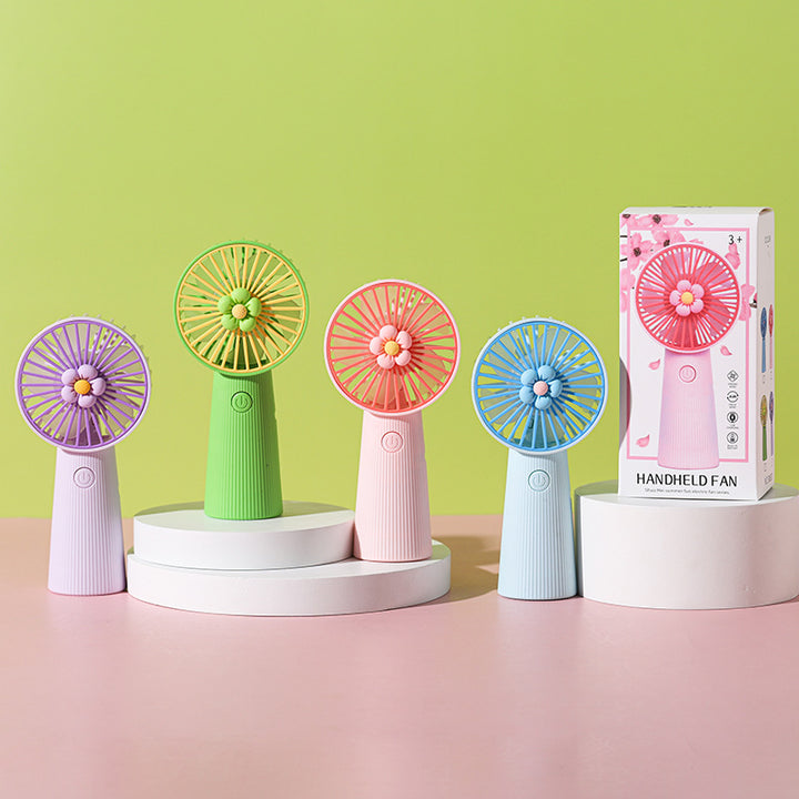 Decorative Floral Handheld Cooling Fan Kalsten