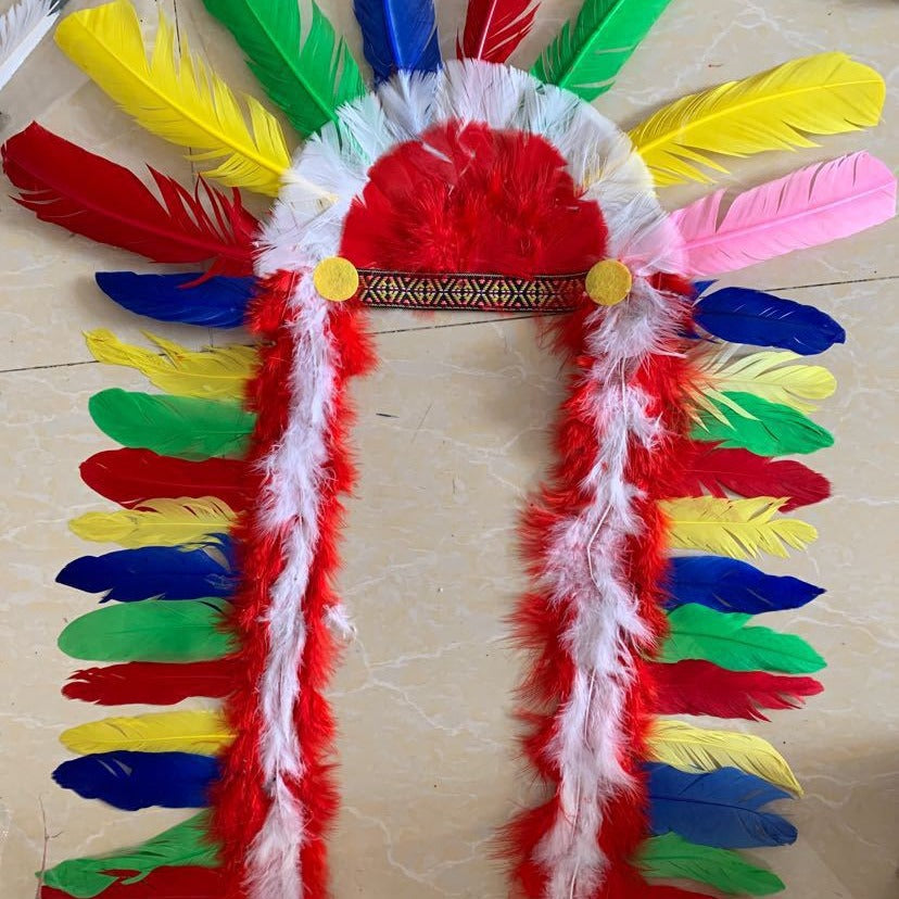 Indian feather headgear