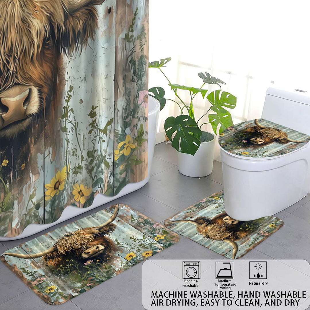 Cute Cow-Themed Digital Bathroom Set Kalsten