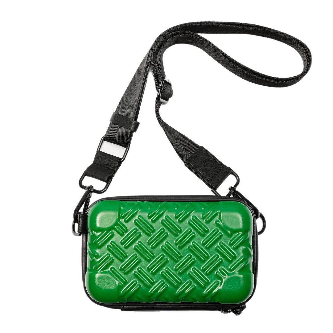 Unisex Textured Hard Shell Crossbody Bag Kalsten