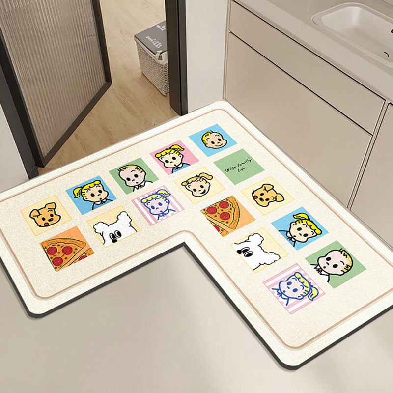 Cute Rabbit Print Bath Mat Kalsten