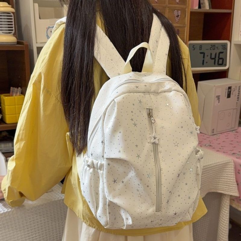Star-Print Casual Backpack Kalsten