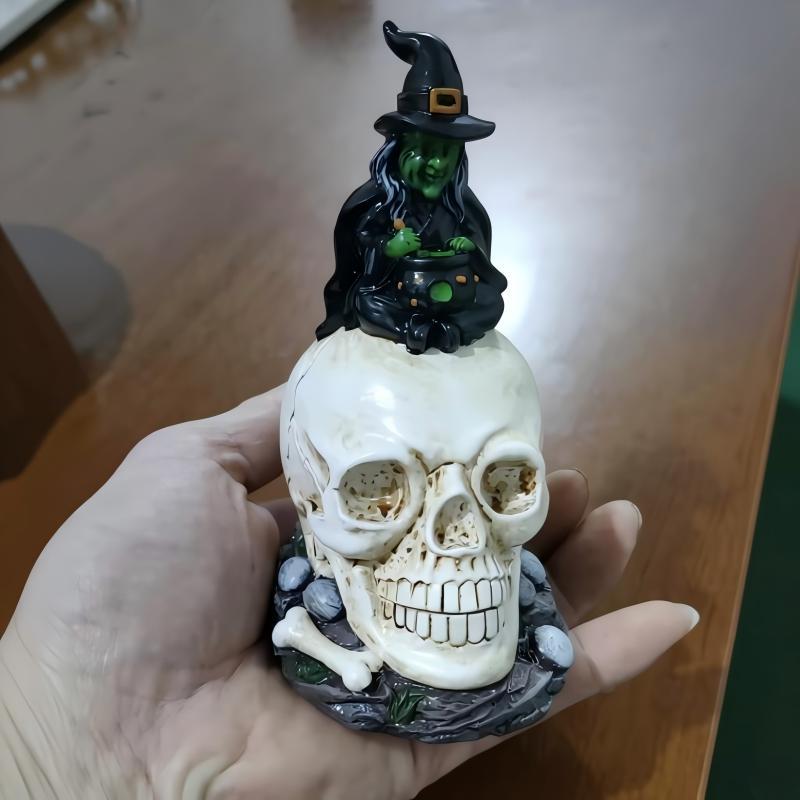 Creepy Witch Head Statue Kalsten