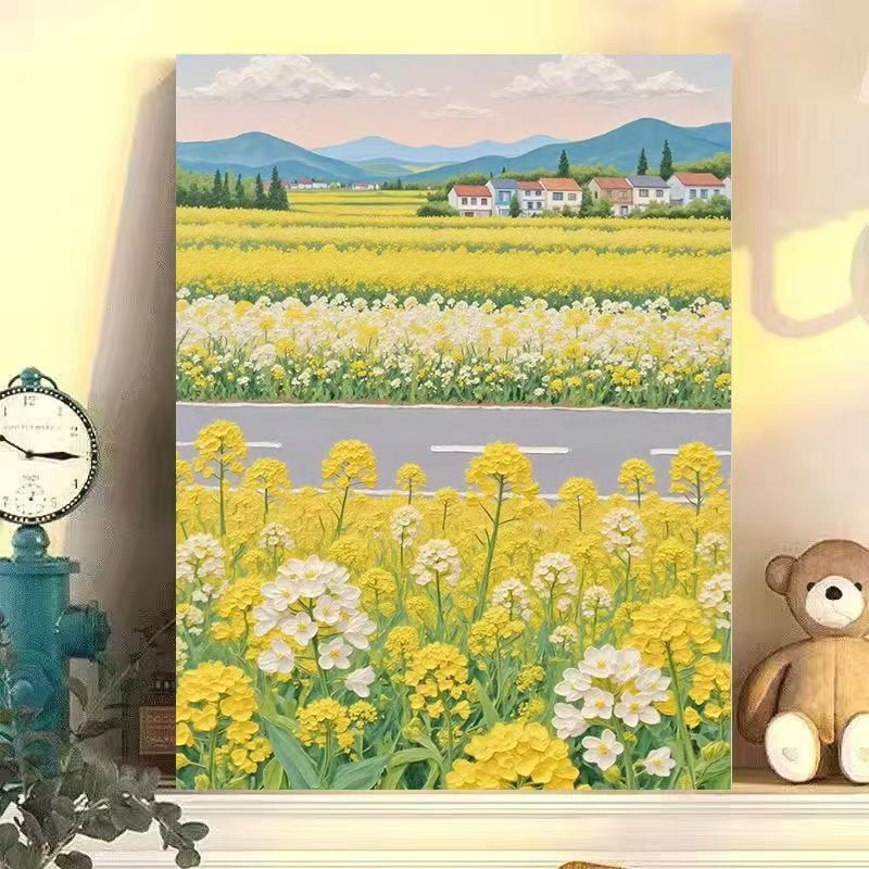 Landscape Floral Canvas Art Print Kalsten