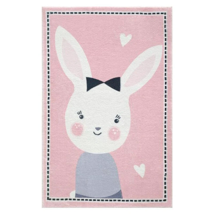 Cute Bunny-Themed Decorative Area Rug