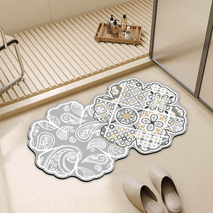 Decorative Cloud-Shaped Bath Mat Kalsten
