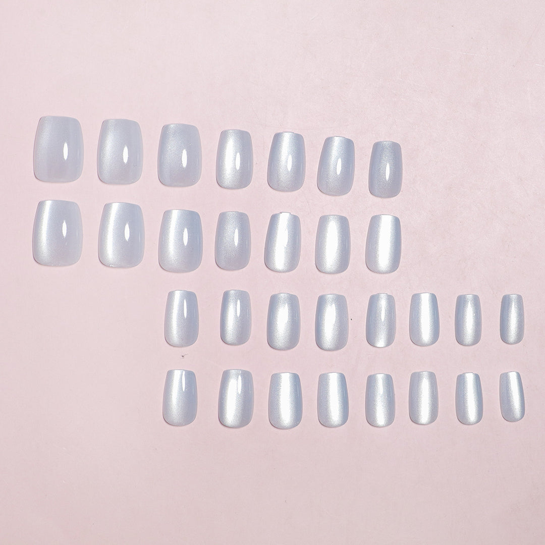 Glossy Reflective Press-On Nails Kalsten