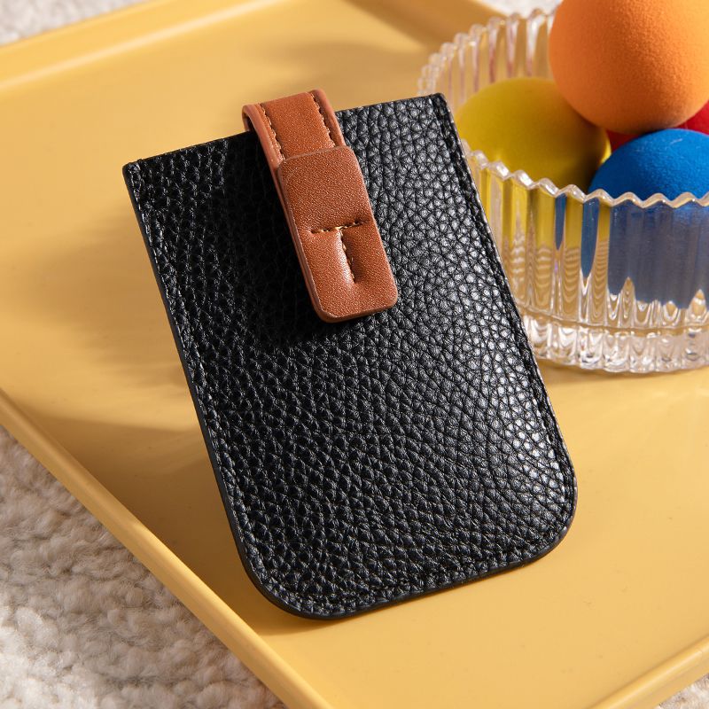 Textured Leather Card Holder