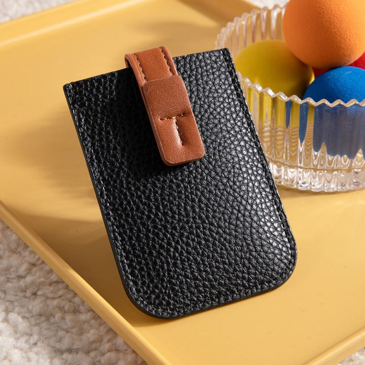Textured Leather Card Holder