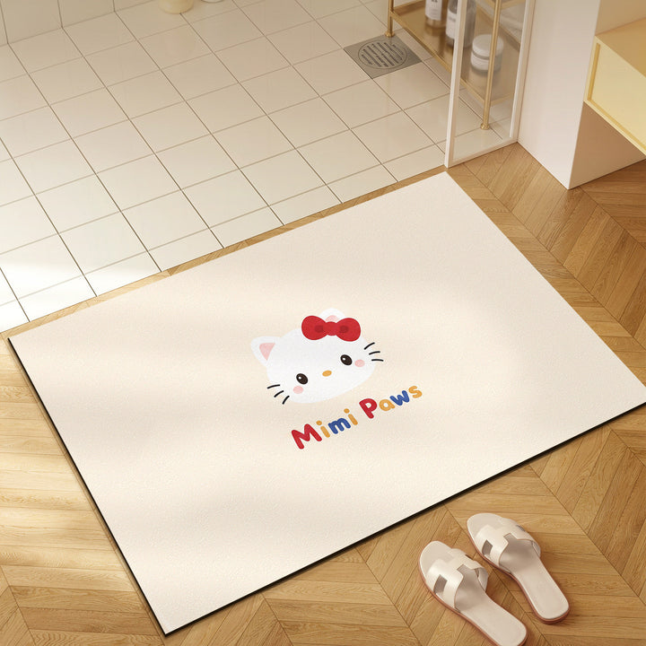 Cute Cartoon-Themed Welcome Mat