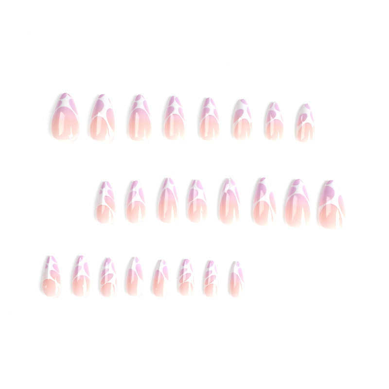 Artistic stiletto nails with modern marble pattern Kalsten