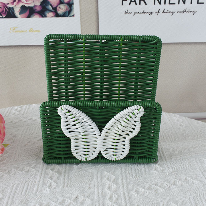 Decorative Butterfly Woven Storage Basket Kalsten